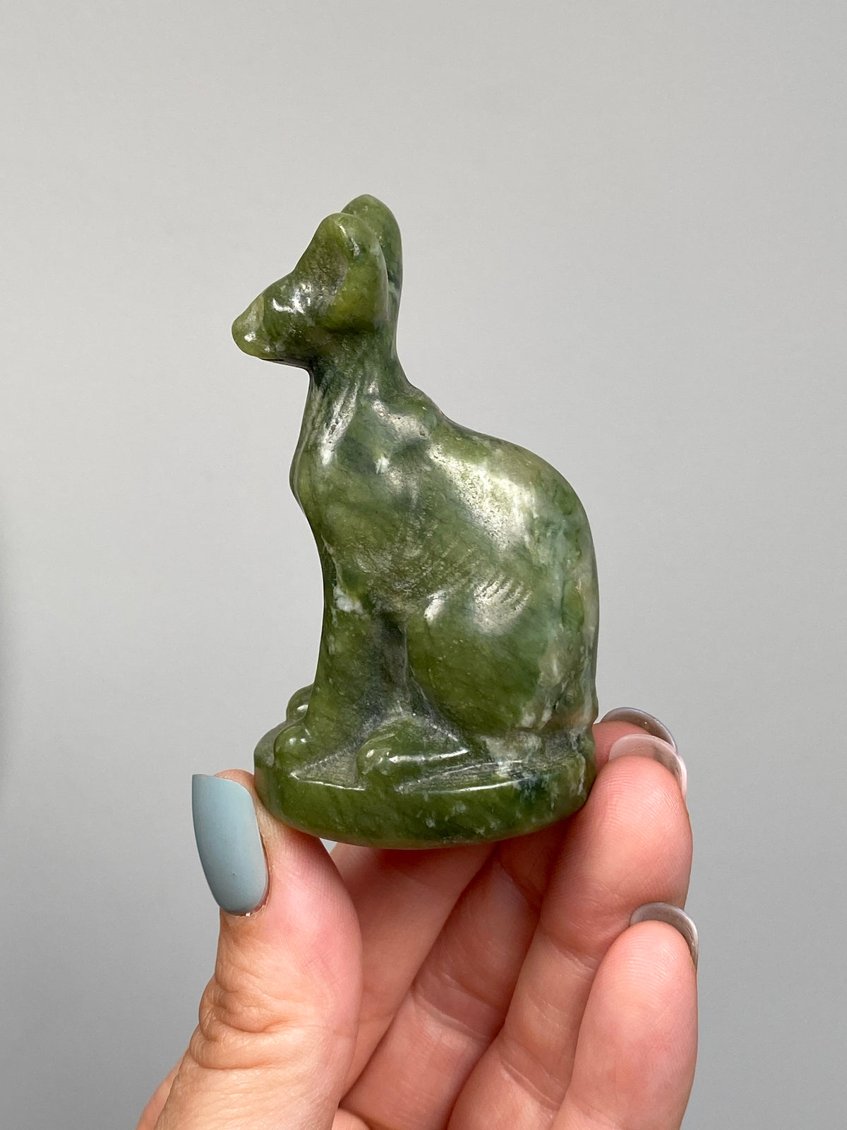 Egyptian Bastet Cat (D) | Green Serpentine