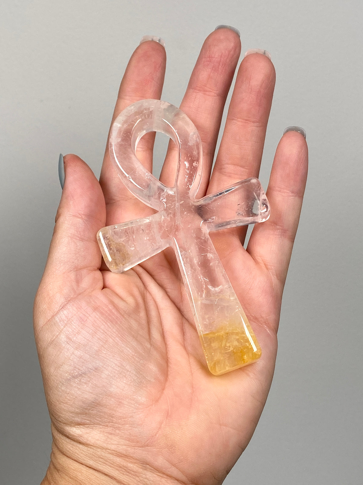 Golden Healer Quartz Ankh (C)