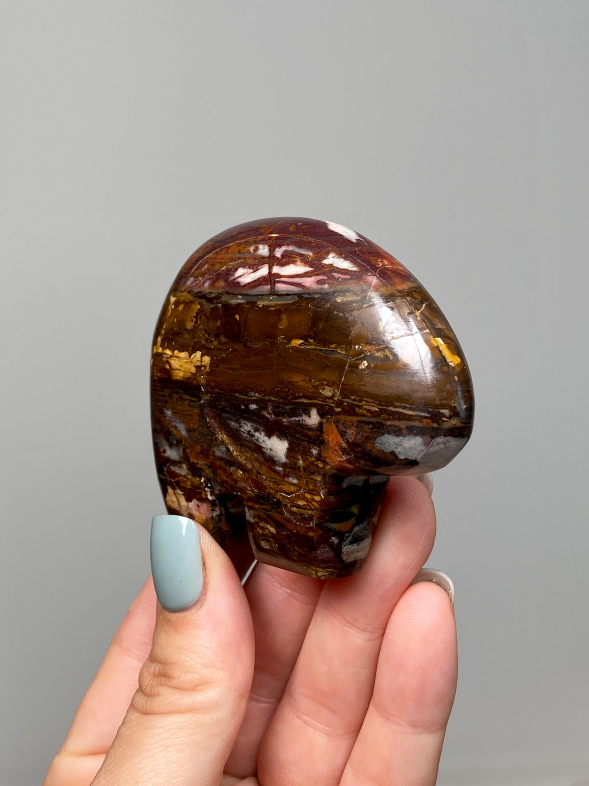 RESERVED                                        Outback Jasper Bear (C) | Hand Carved Banded Chert Bear