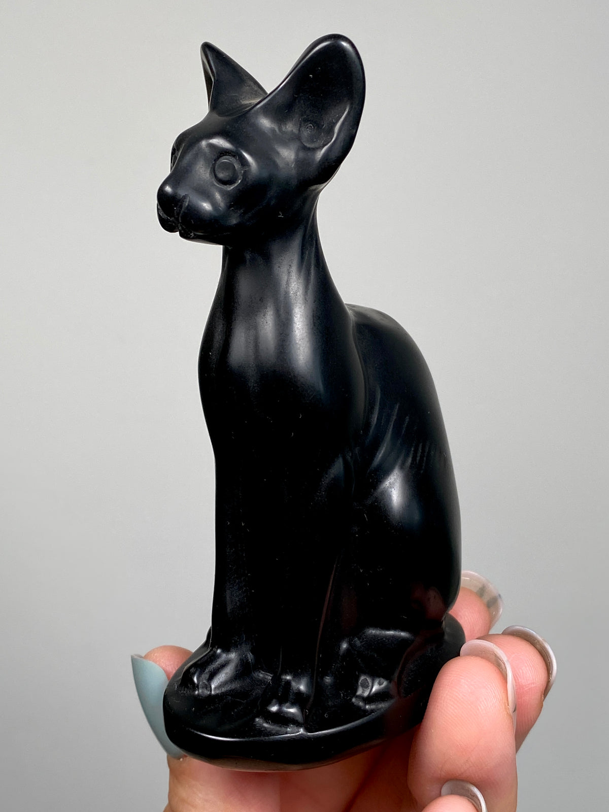 Black Obsidian Egyptian Bastet Cat