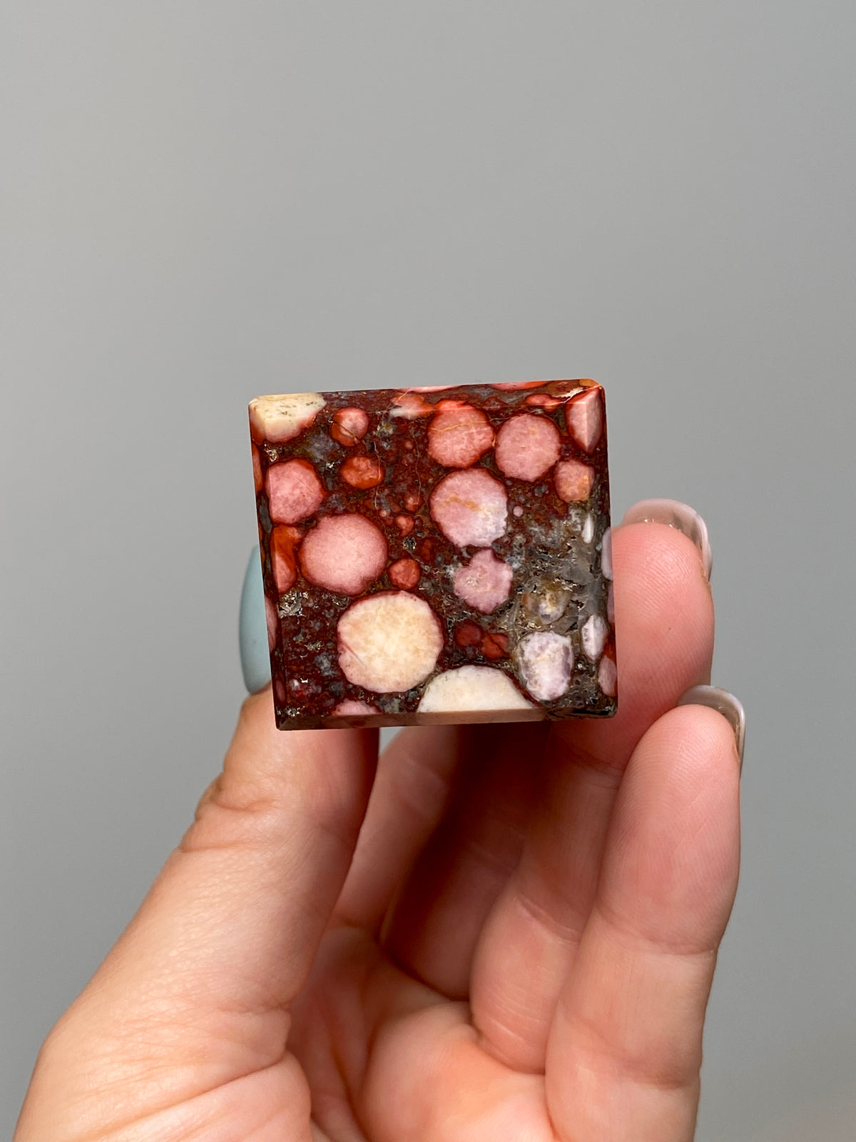 Red King Cobra Jasper Tower (B) | Red, Yellow & Pink Cobra Jasper Obelisk with Quartz