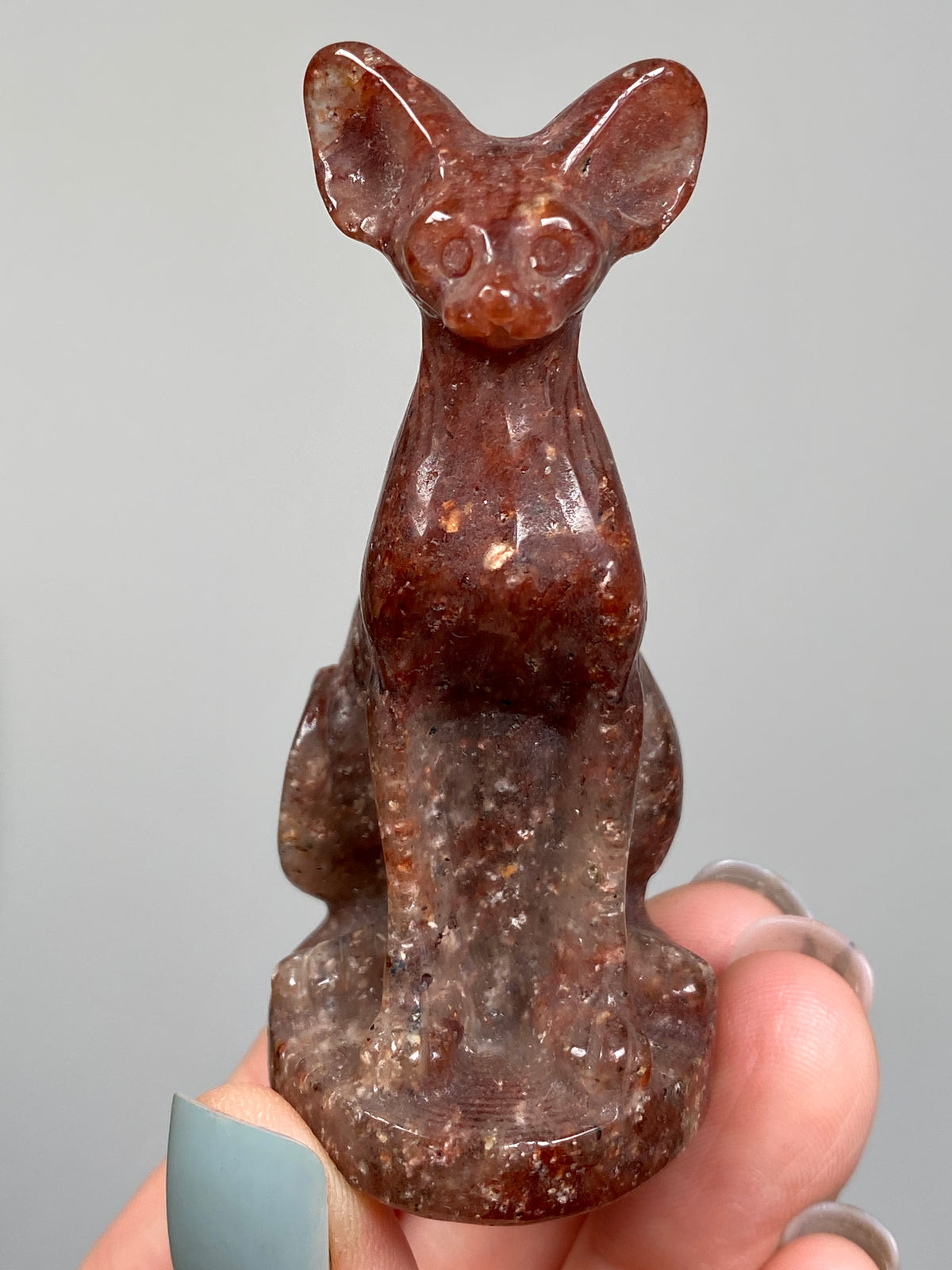 Egyptian Bastet Cat (A) | Red Aventurine