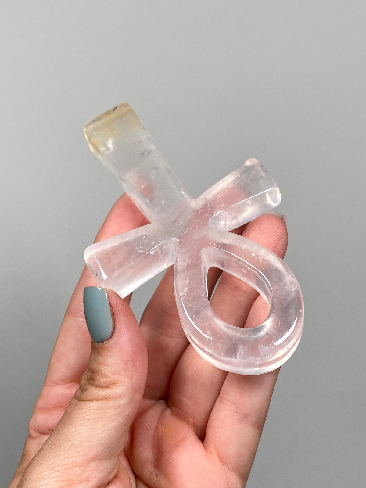 Golden Healer Quartz Ankh (B)
