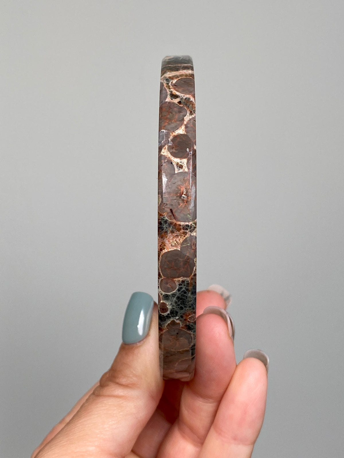 Mexican Peanut Obsidian Disc (C)