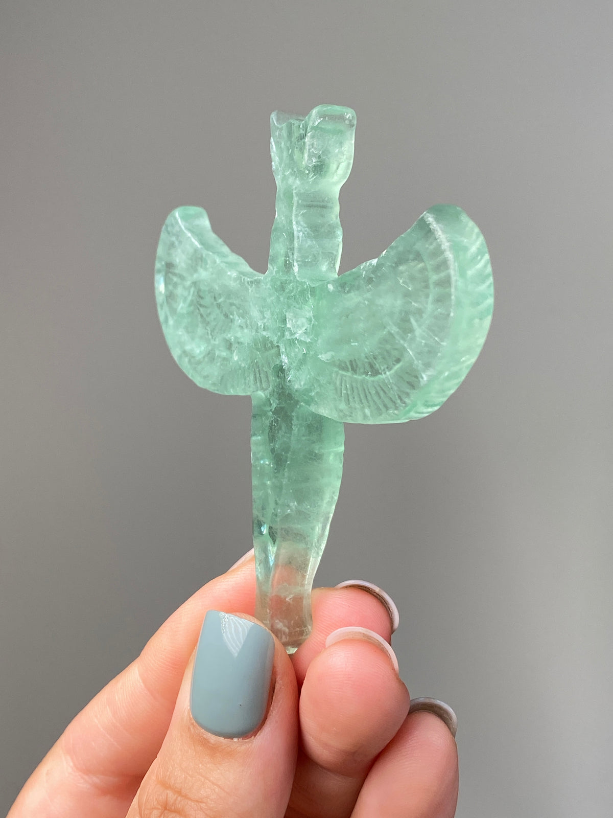 Green Fluorite Goddess Isis (D)