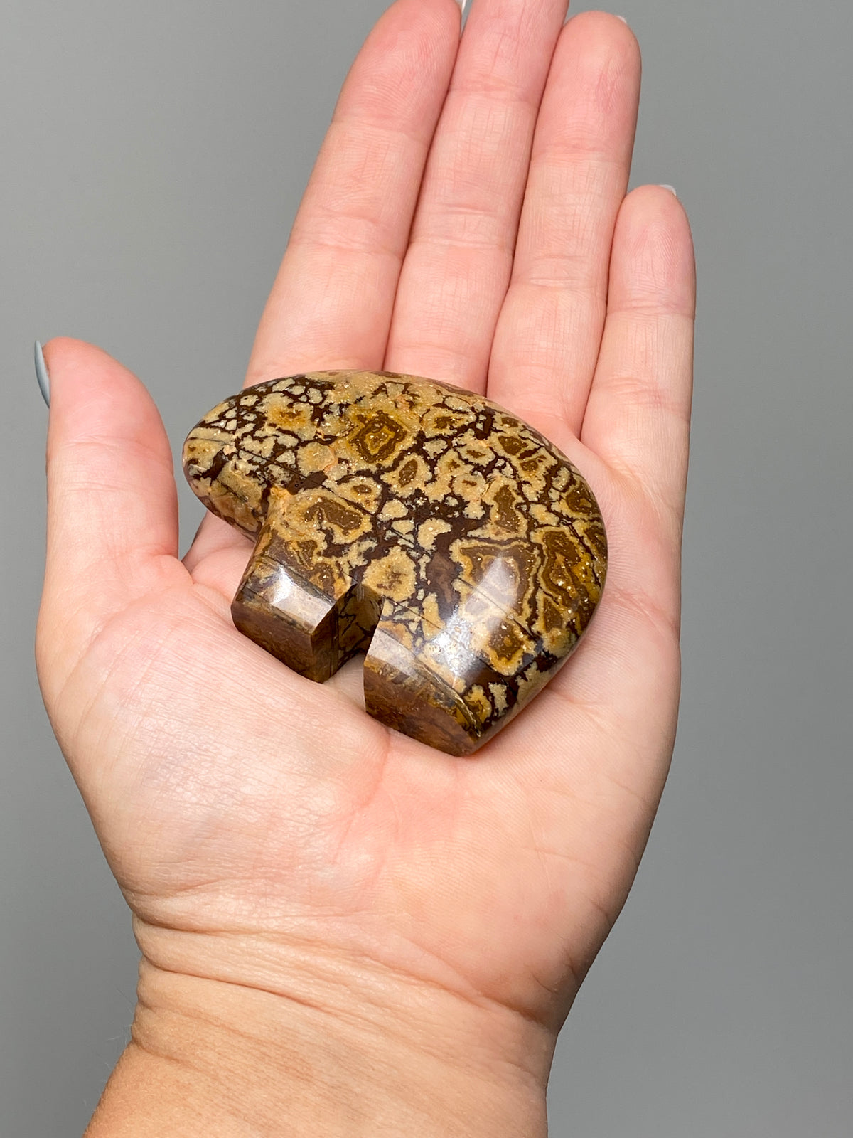 Outback Jasper Bear (A) | Hand Carved Banded Chert Bear