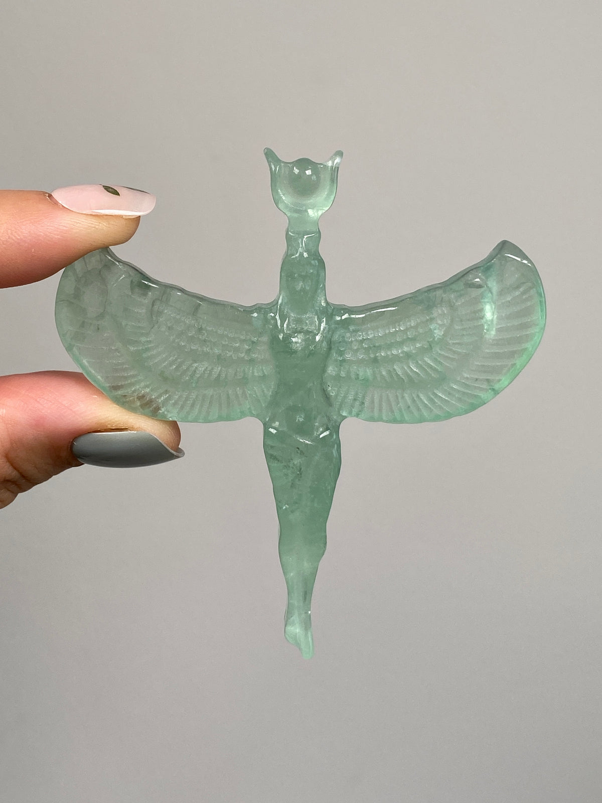 Green Fluorite Goddess Isis (A)