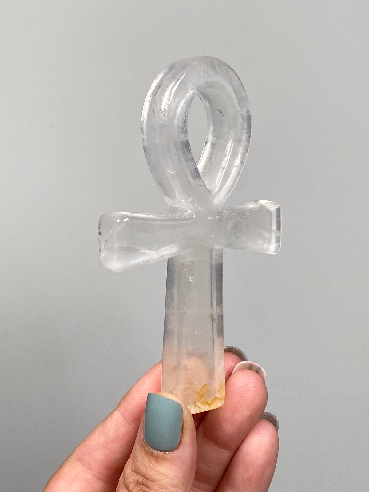 Golden Healer Quartz Ankh (B)