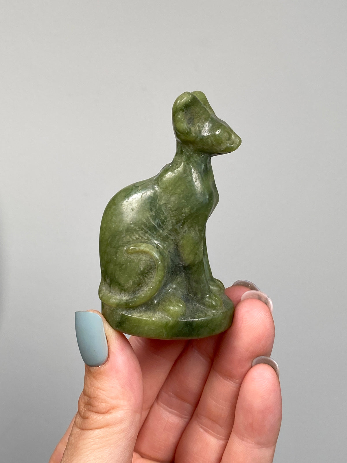 Egyptian Bastet Cat (D) | Green Serpentine