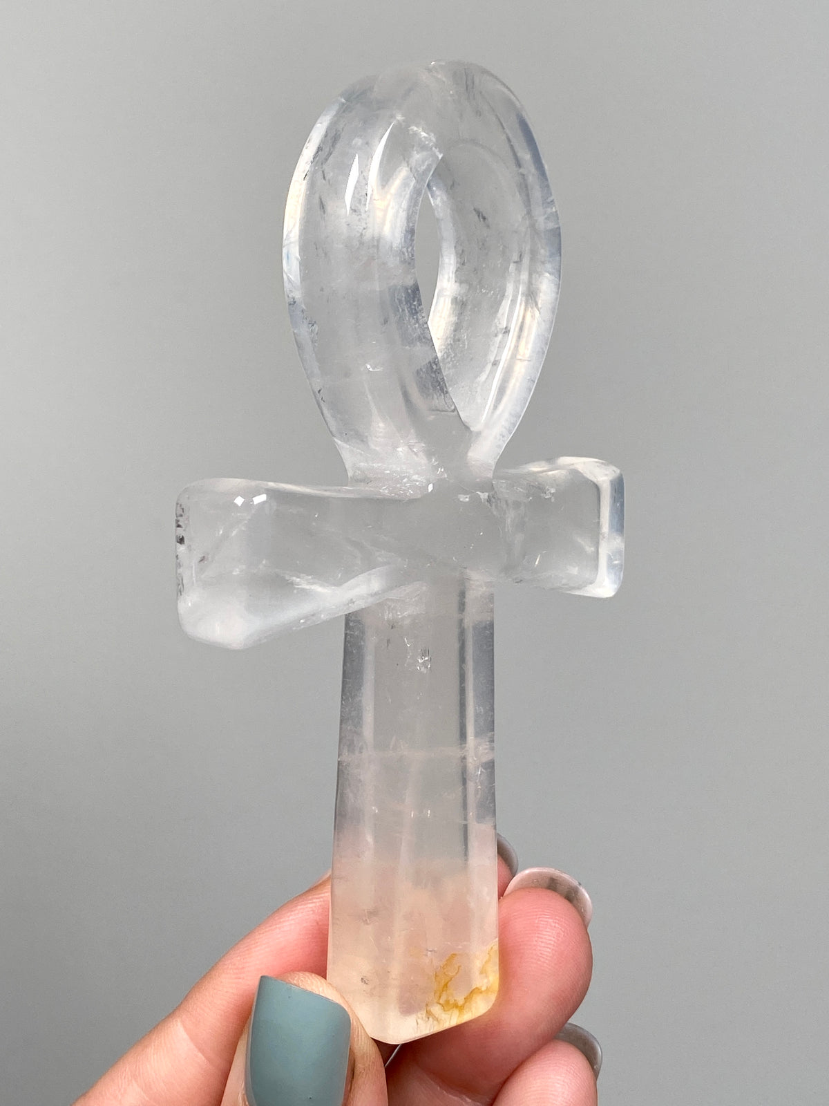 Golden Healer Quartz Ankh (B)