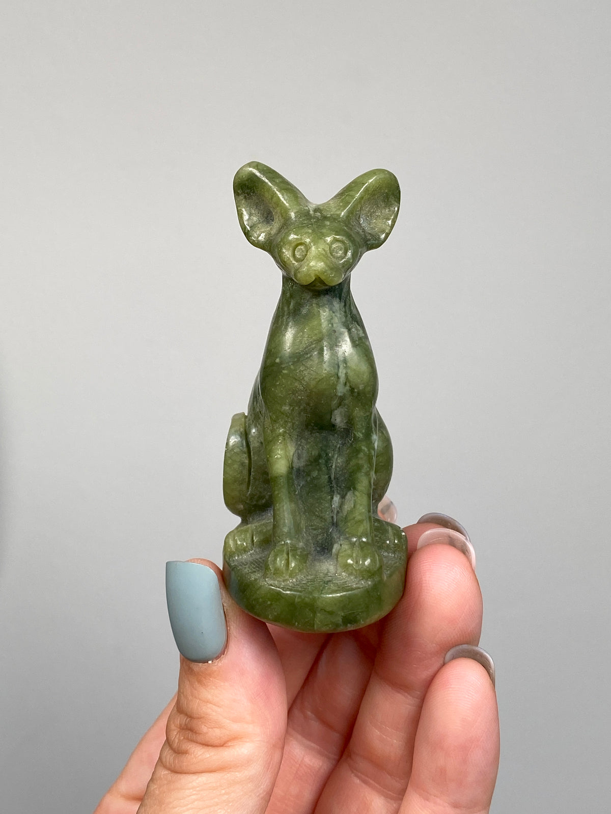 Egyptian Bastet Cat (D) | Green Serpentine