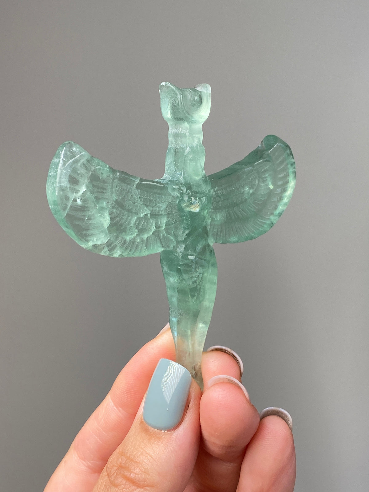 Green Fluorite Goddess Isis (A)