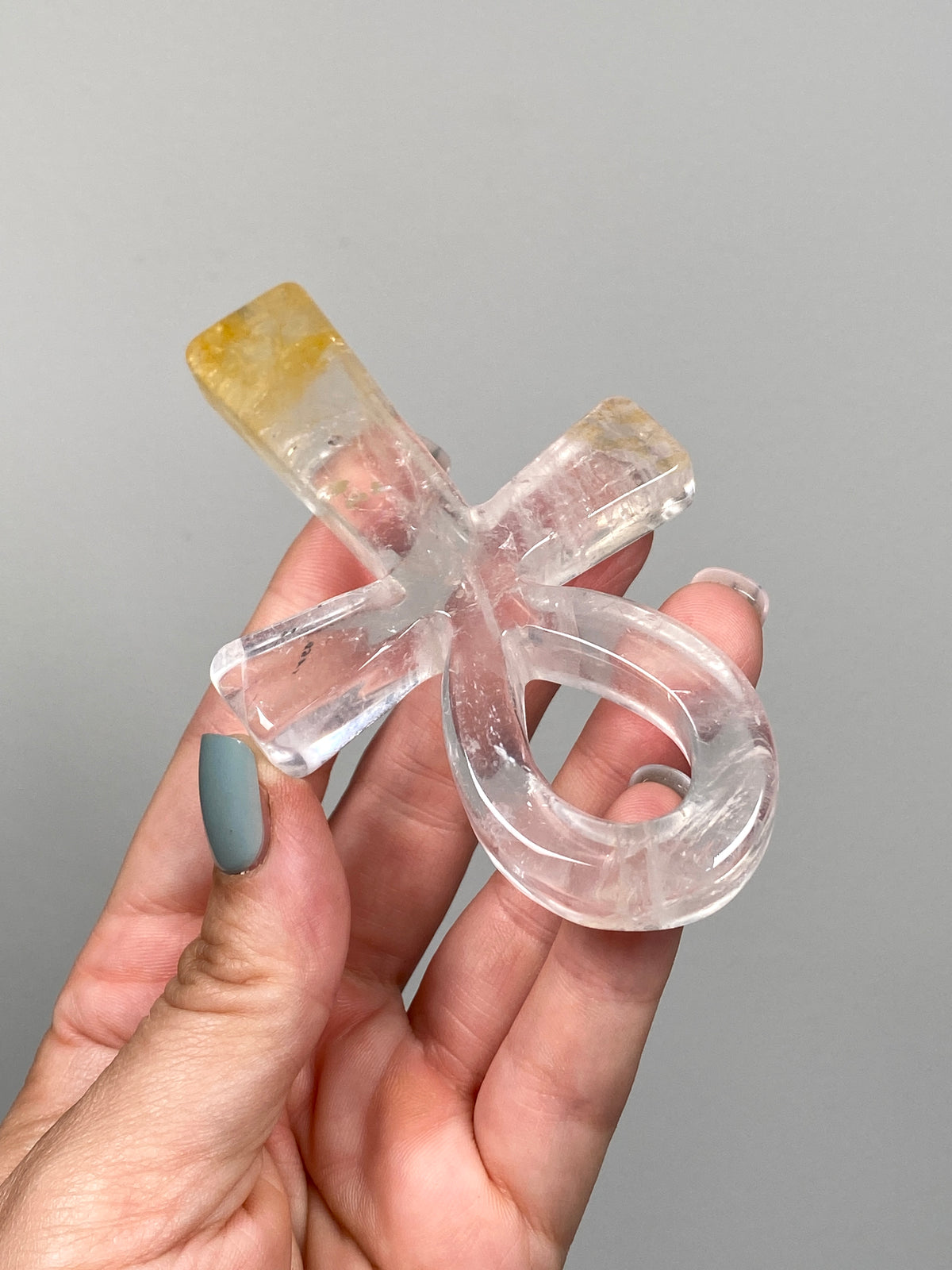Golden Healer Quartz Ankh (C)