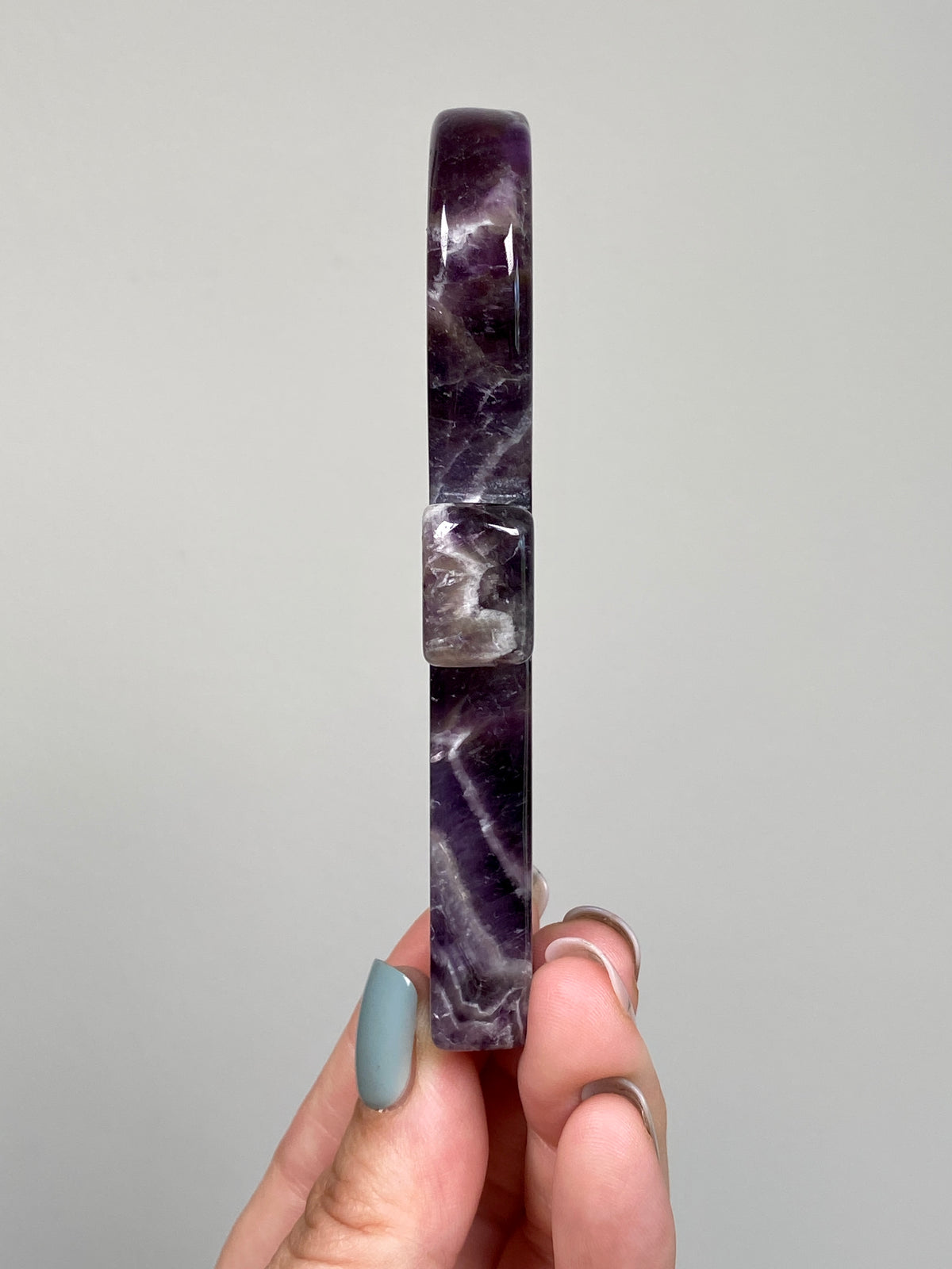 Dream Amethyst Ankh (B) | Chevron Amethyst