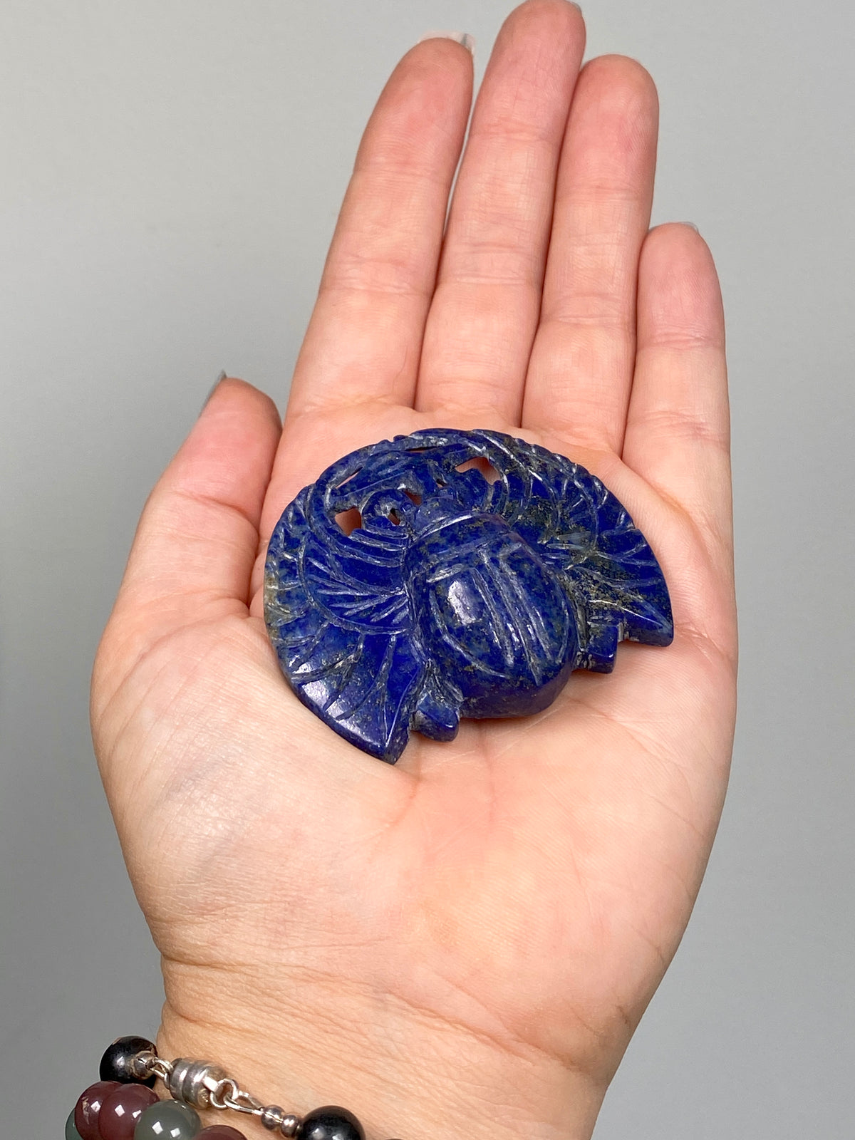 Lapis Lazuli Scarab (B)