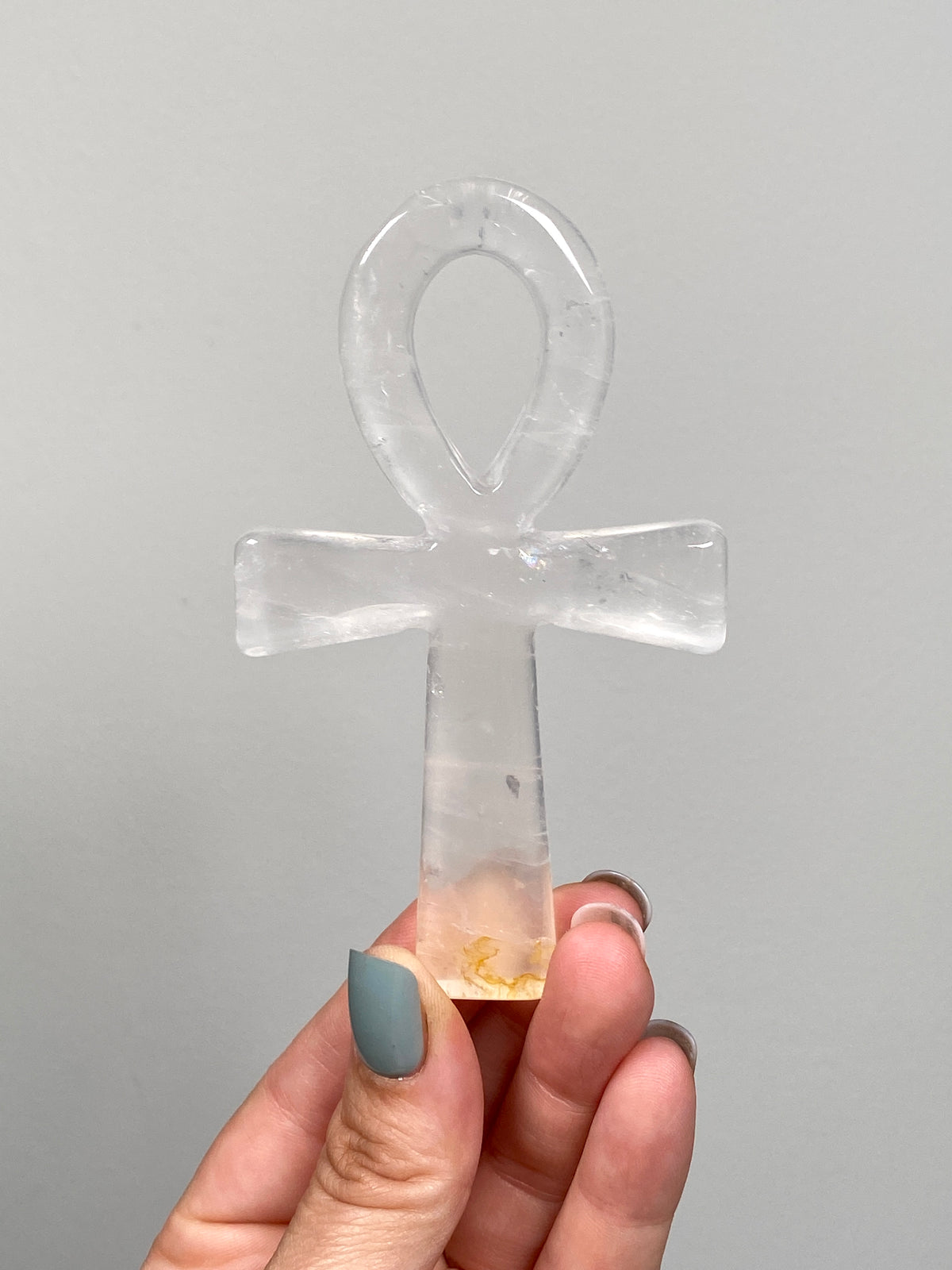 Golden Healer Quartz Ankh (B)