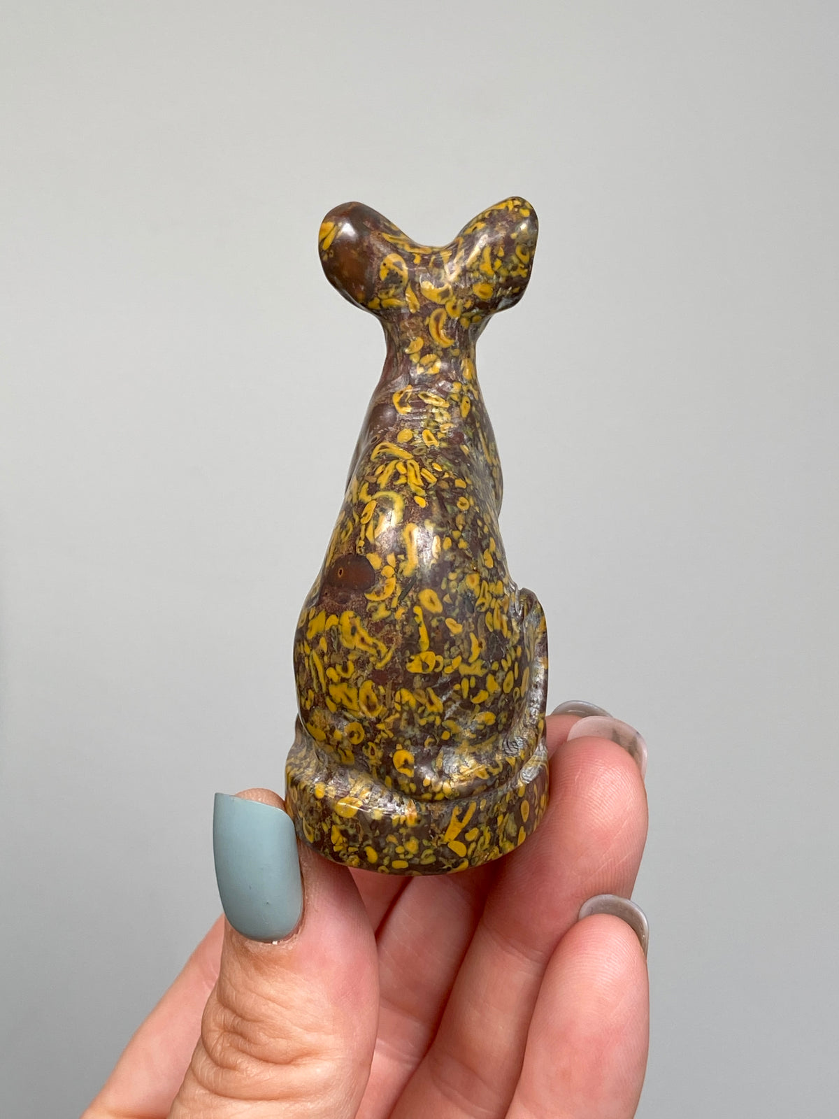 Egyptian Bastet Cat (E) | Ajooba Jasper | Fruit Jasper