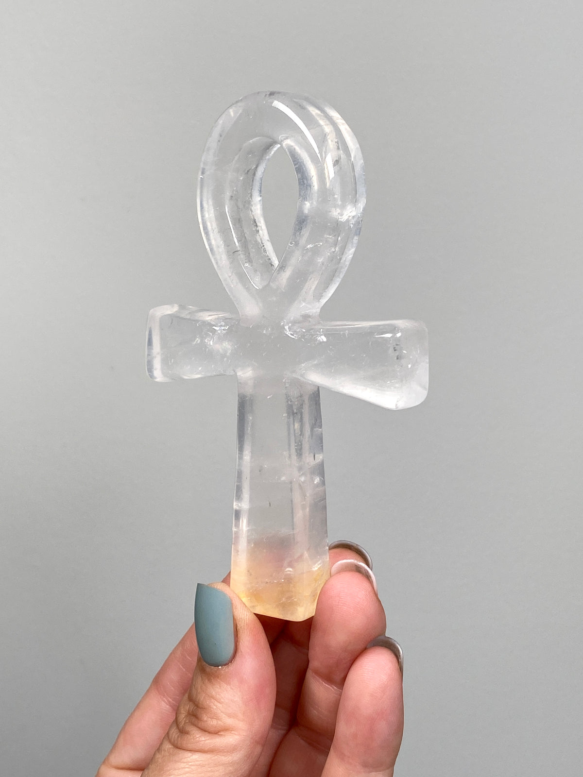 Golden Healer Quartz Ankh (B)