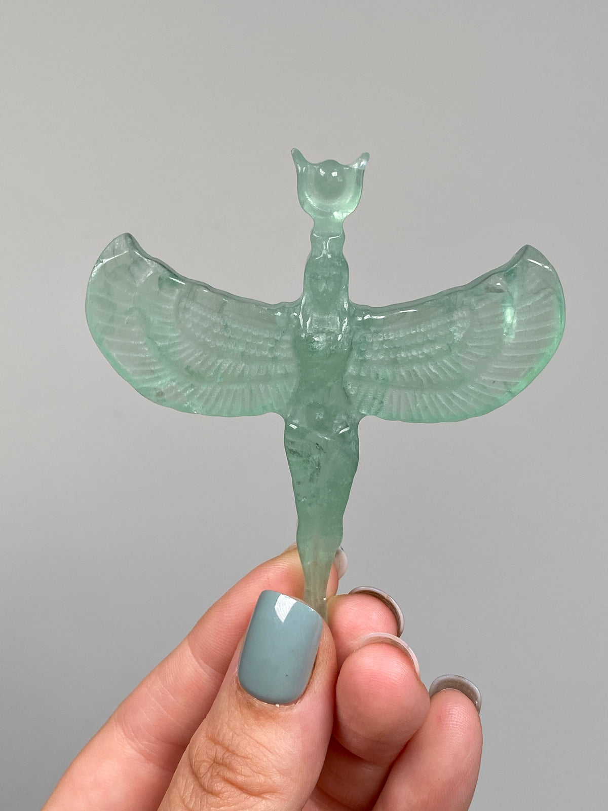 Green Fluorite Goddess Isis (A)