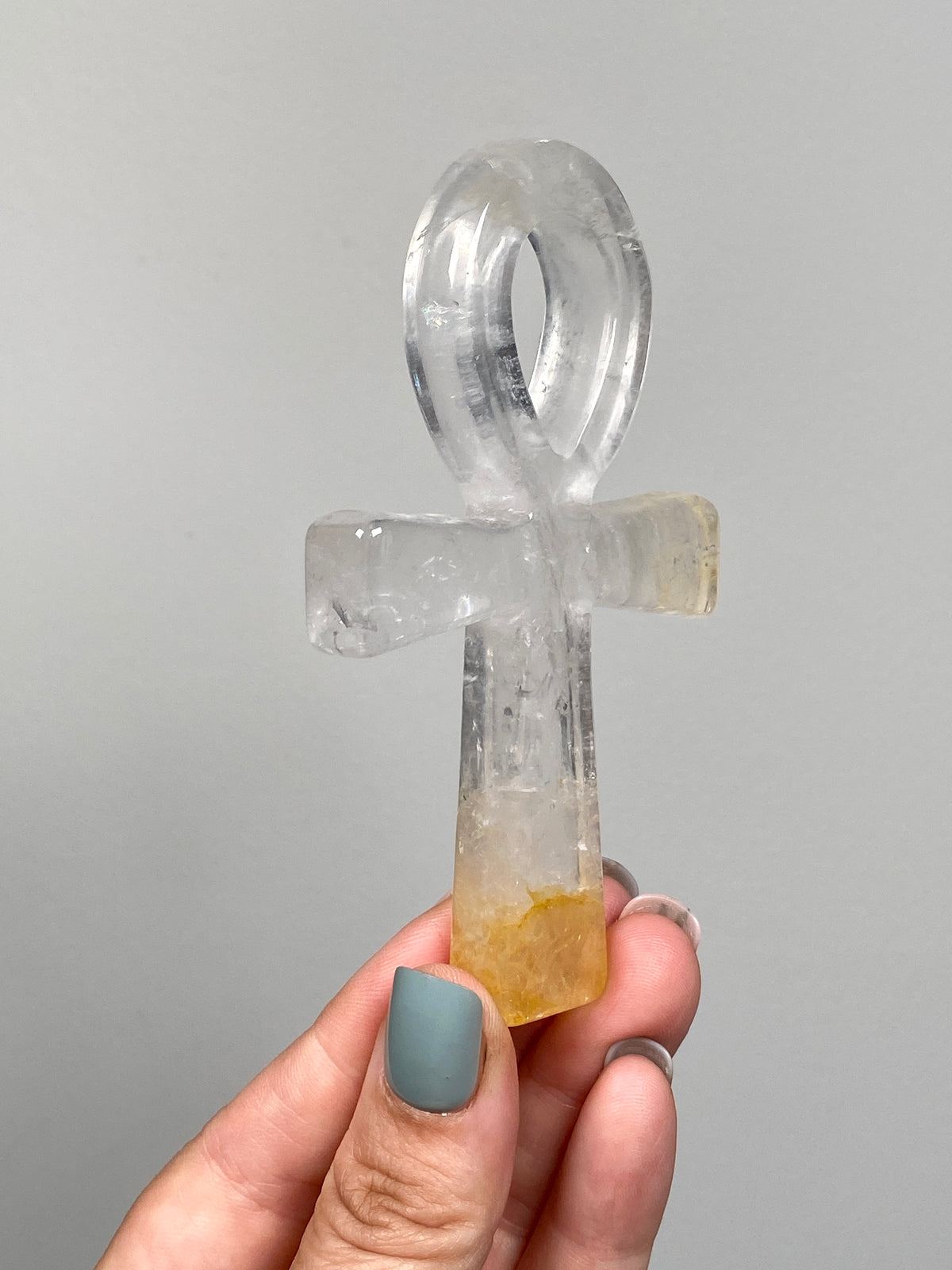 Golden Healer Quartz Ankh (C)