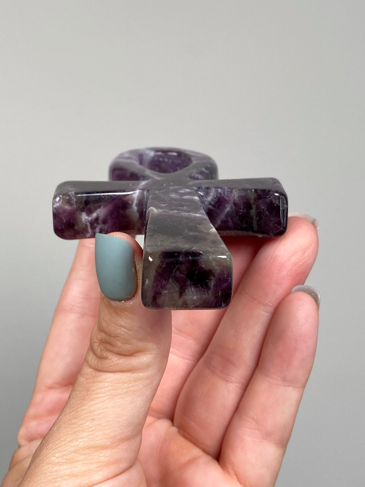 Dream Amethyst Ankh (C) | Chevron Amethyst