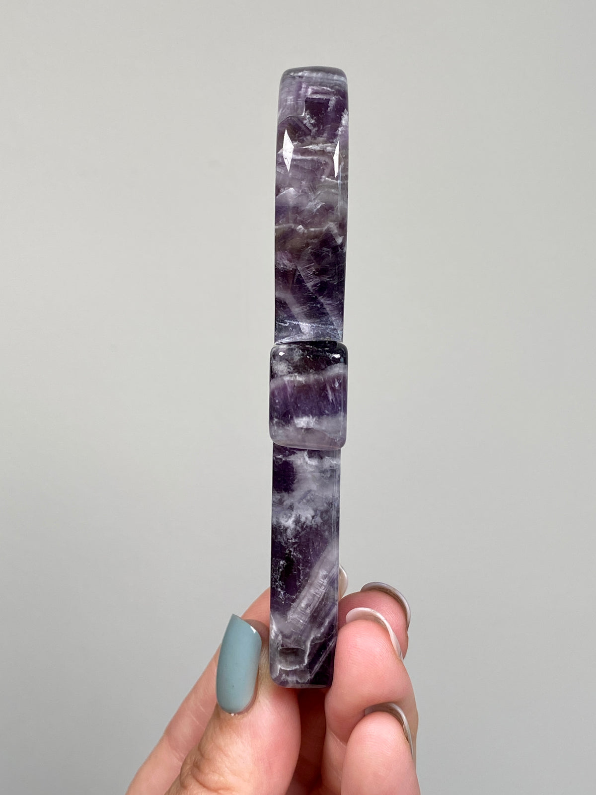 Dream Amethyst Ankh (B) | Chevron Amethyst