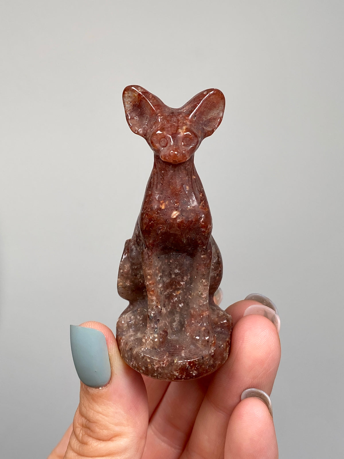 Egyptian Bastet Cat (A) | Red Aventurine