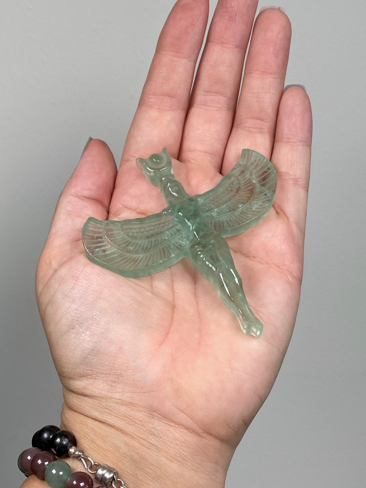 Green Fluorite Goddess Isis (D)