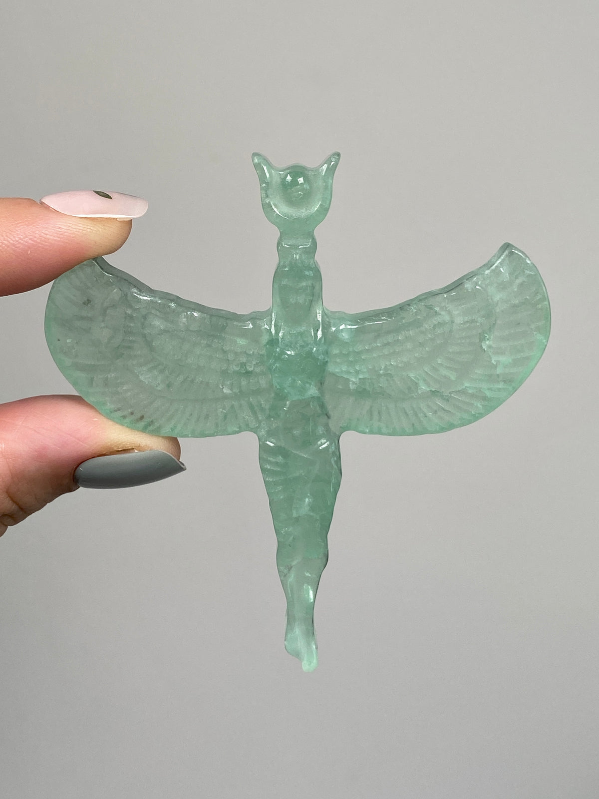 Green Fluorite Goddess Isis (D)
