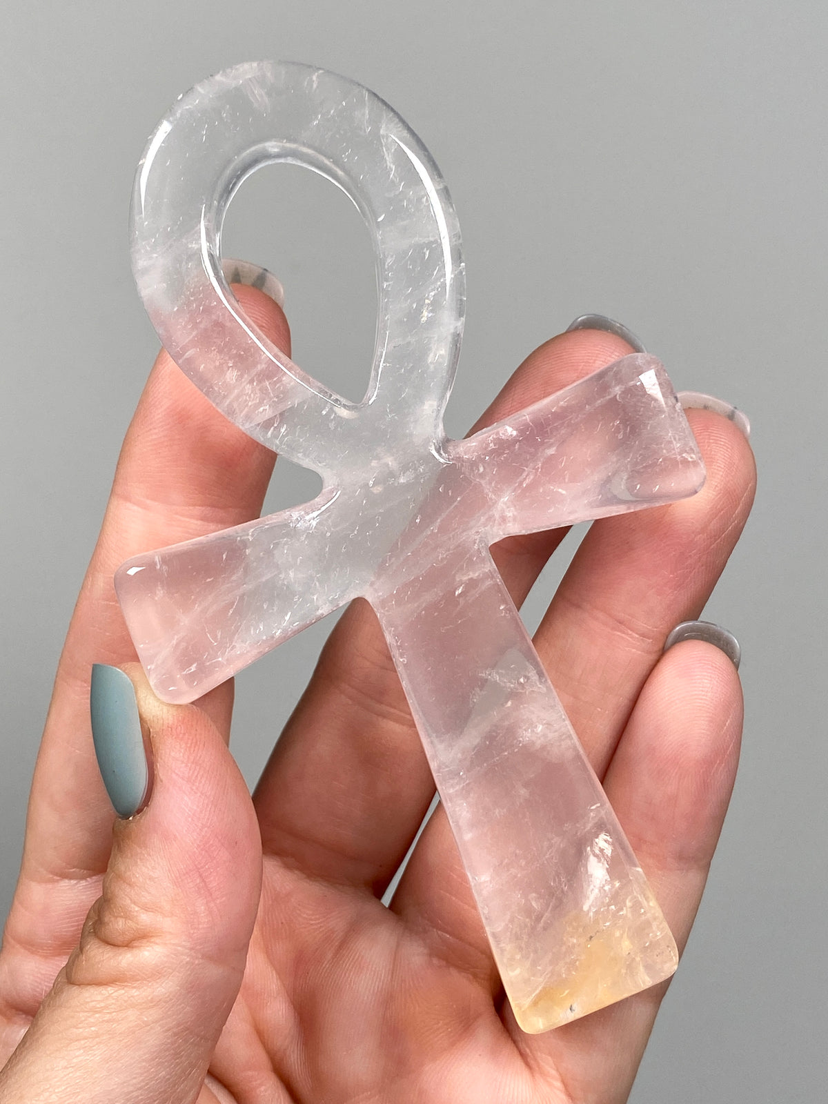 Golden Healer Quartz Ankh (B)