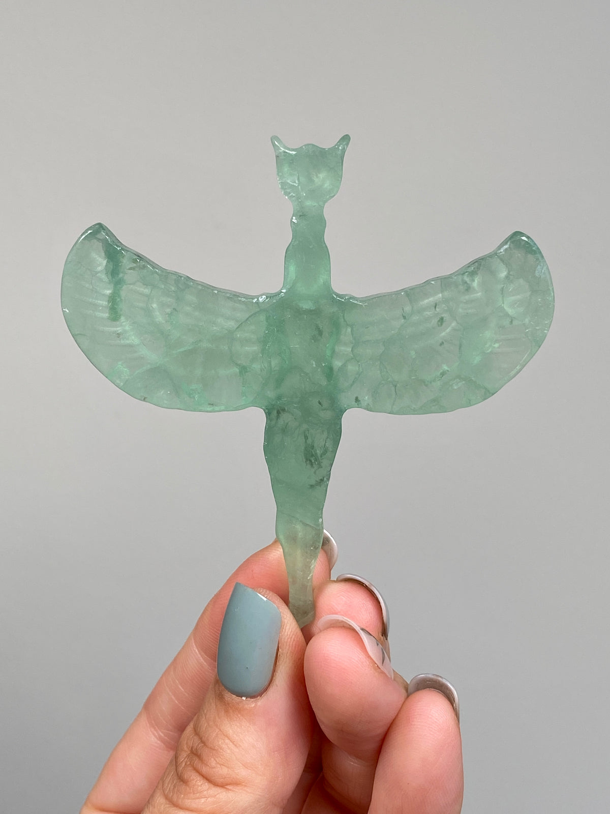 Green Fluorite Goddess Isis (A)