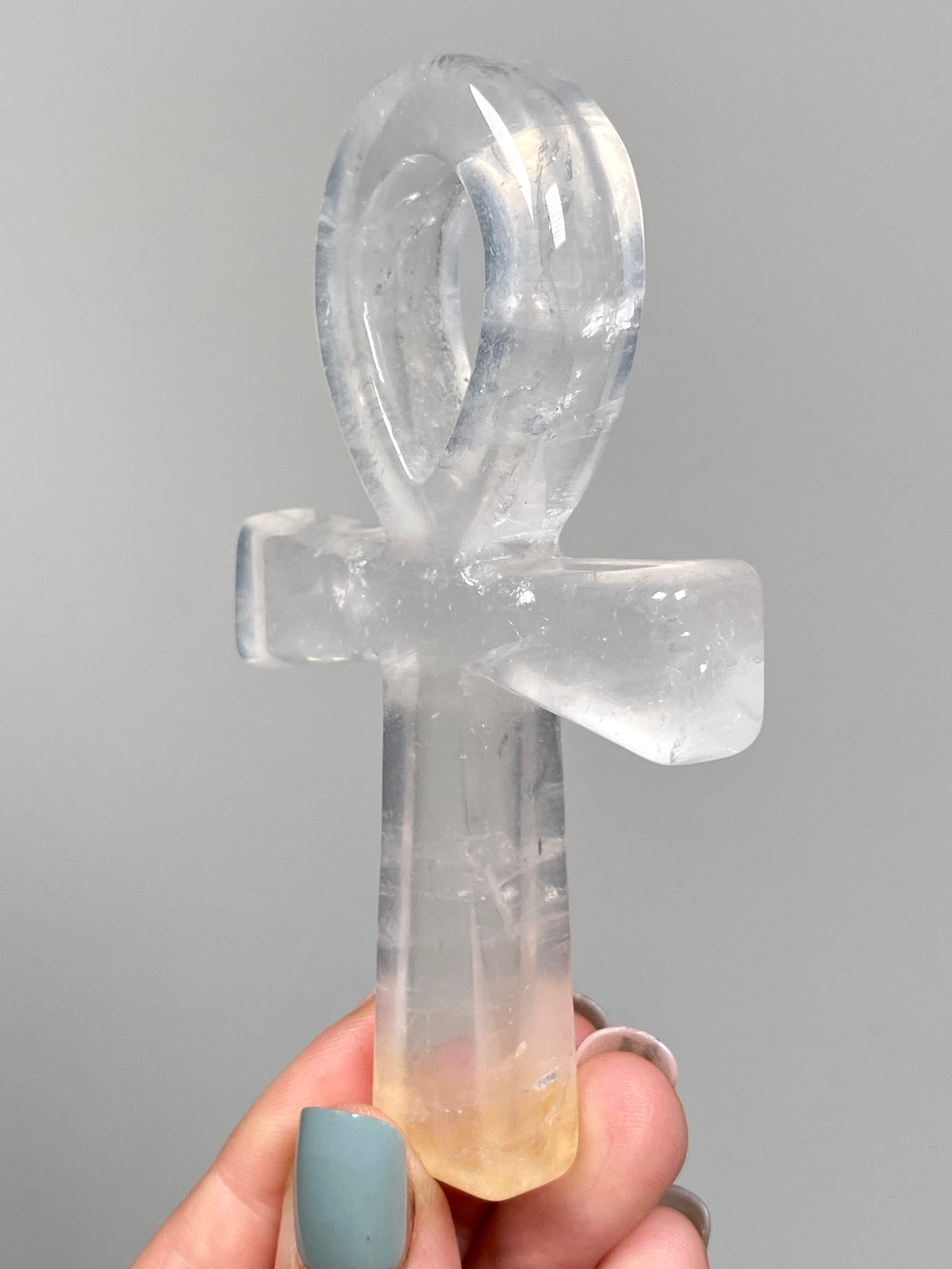 Golden Healer Quartz Ankh (B)