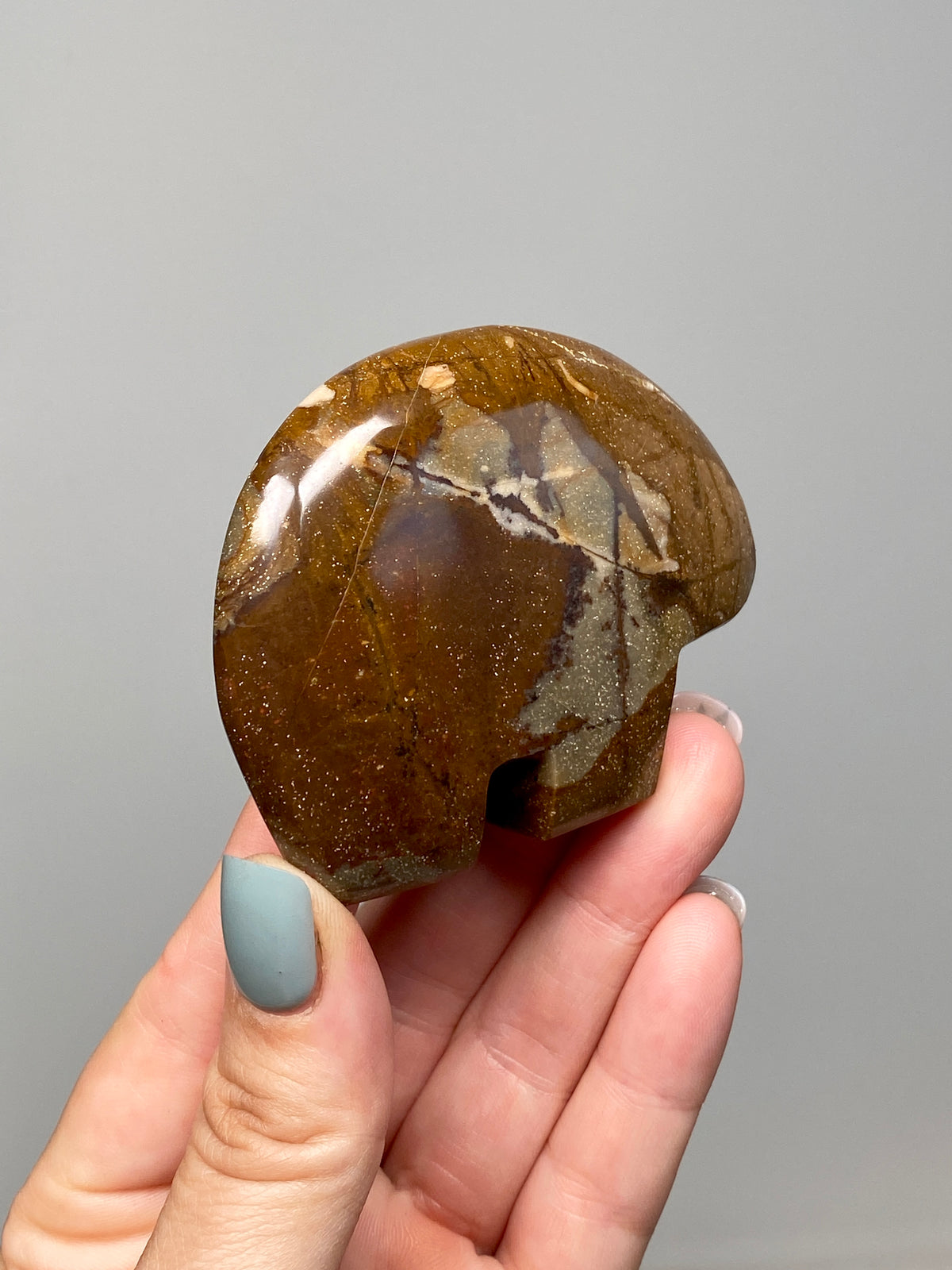 Outback Jasper Bear (E) | Hand Carved Banded Chert Bear