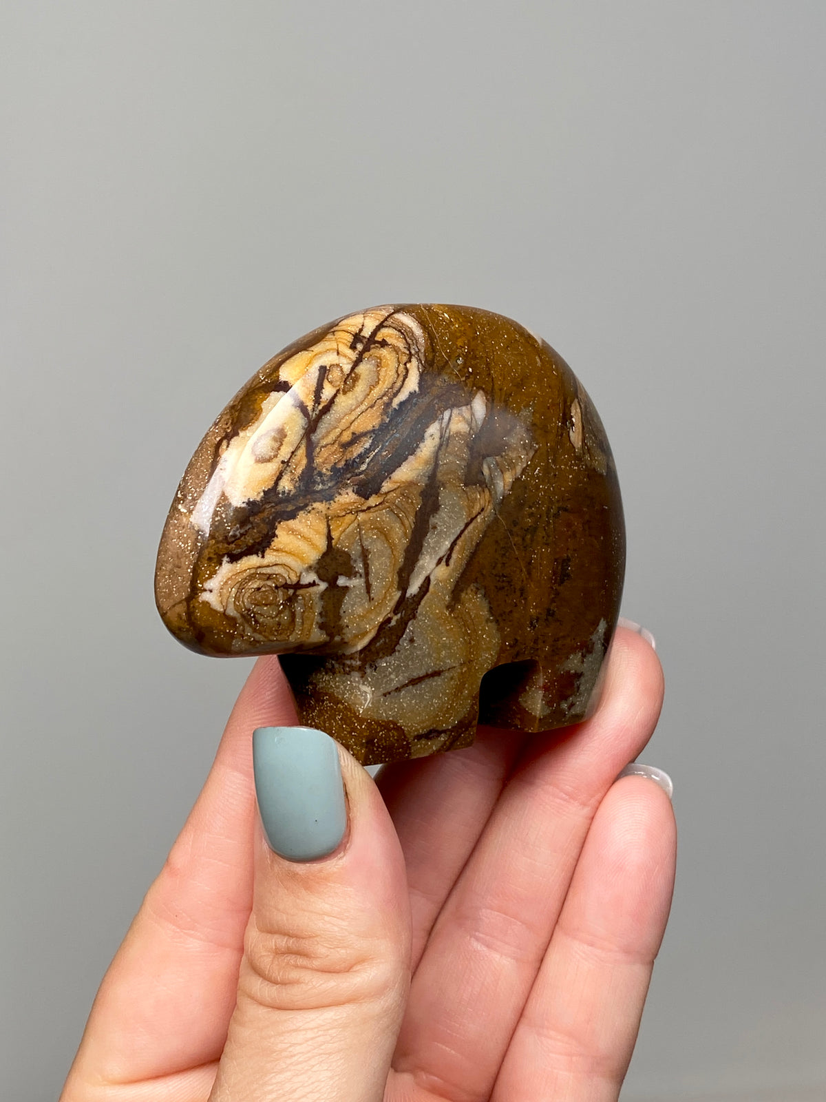 Outback Jasper Bear (E) | Hand Carved Banded Chert Bear