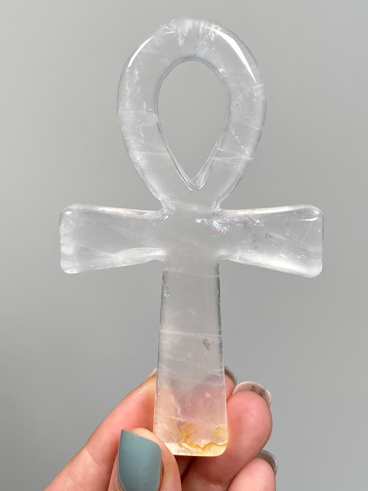 Golden Healer Quartz Ankh (B)
