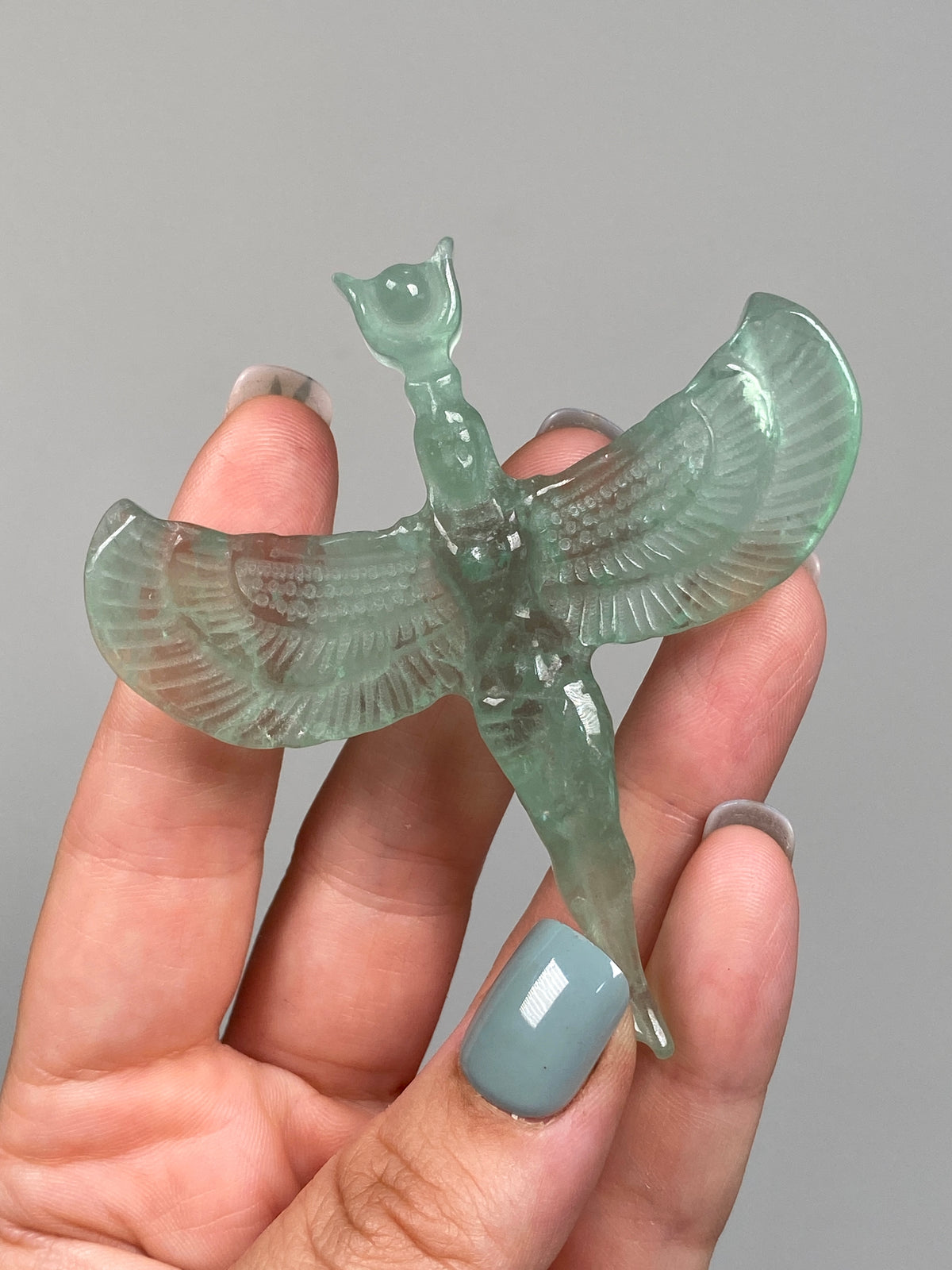 Green Fluorite Goddess Isis (A)