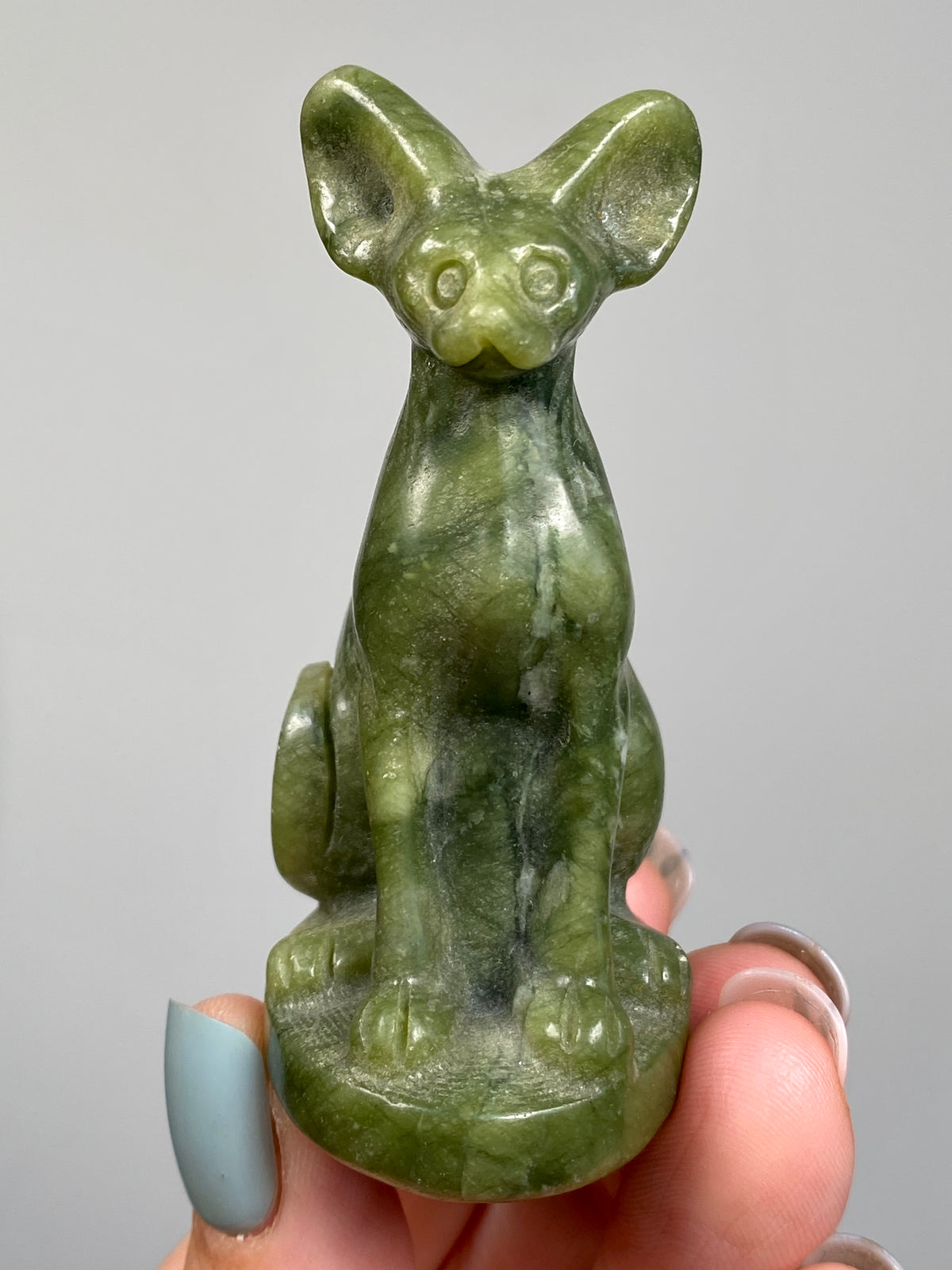 Egyptian Bastet Cat (D) | Green Serpentine