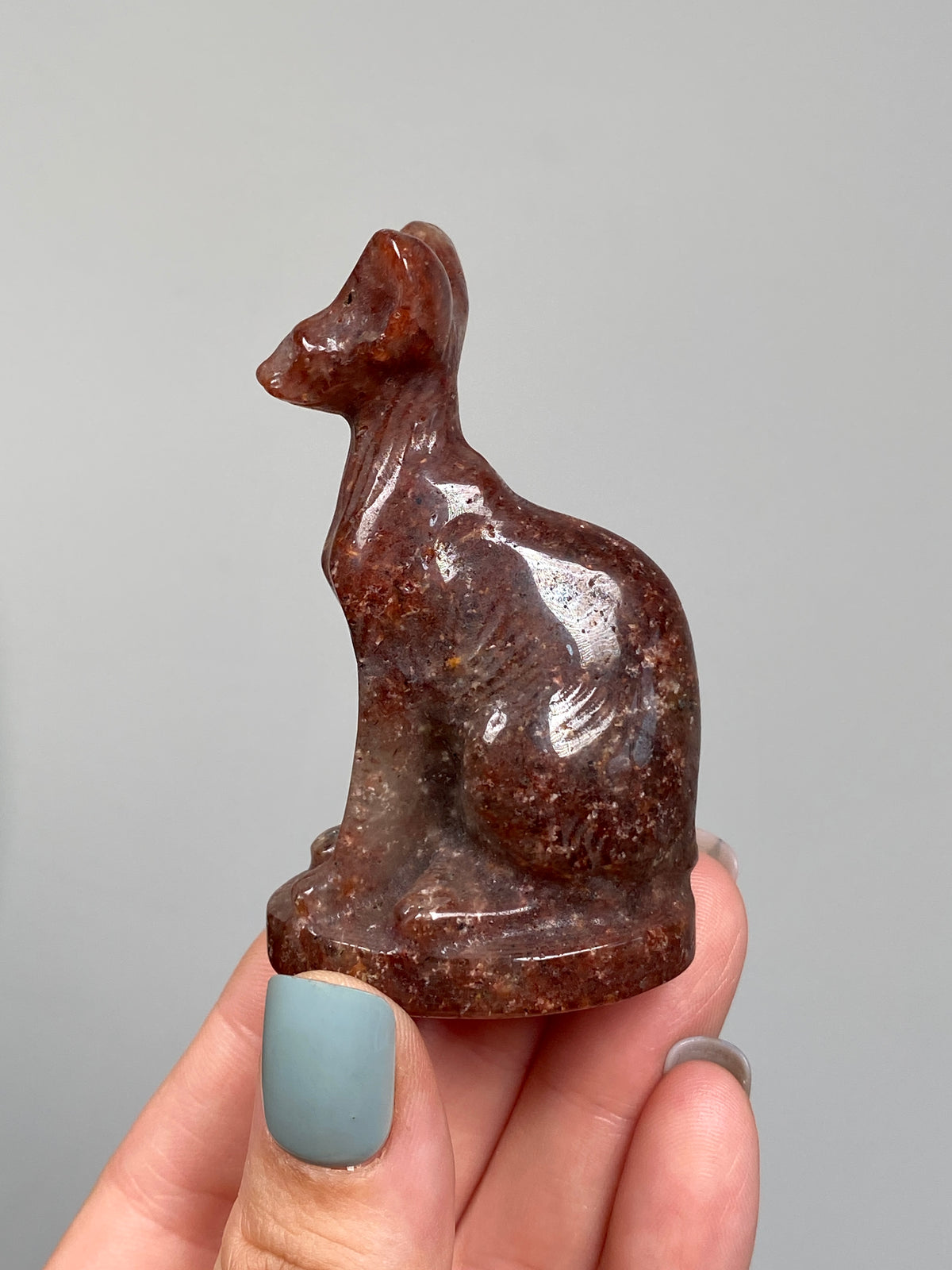 Egyptian Bastet Cat (A) | Red Aventurine