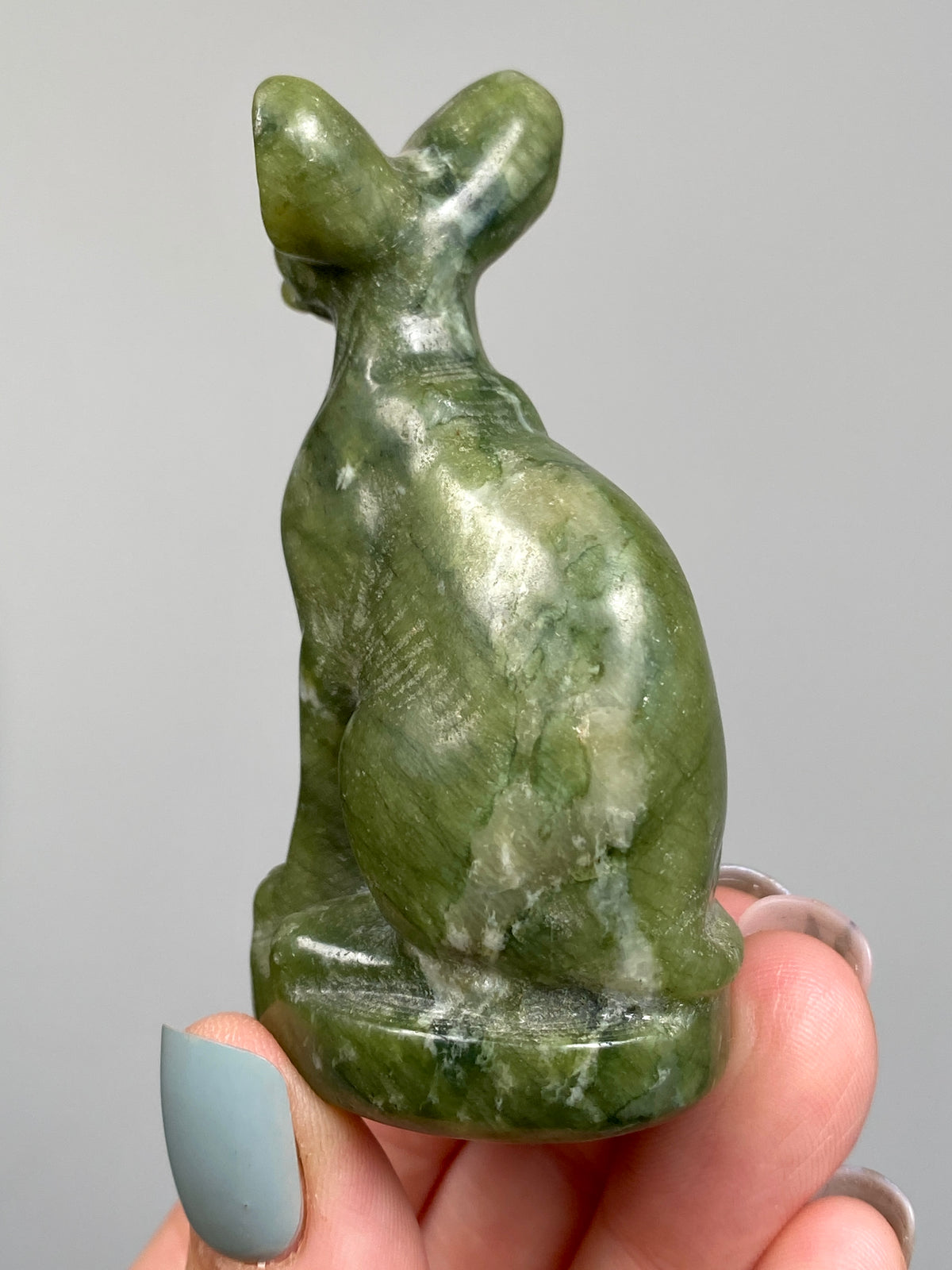 Egyptian Bastet Cat (D) | Green Serpentine