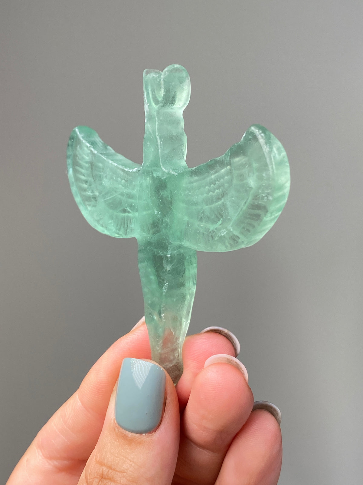 Green Fluorite Goddess Isis (A)